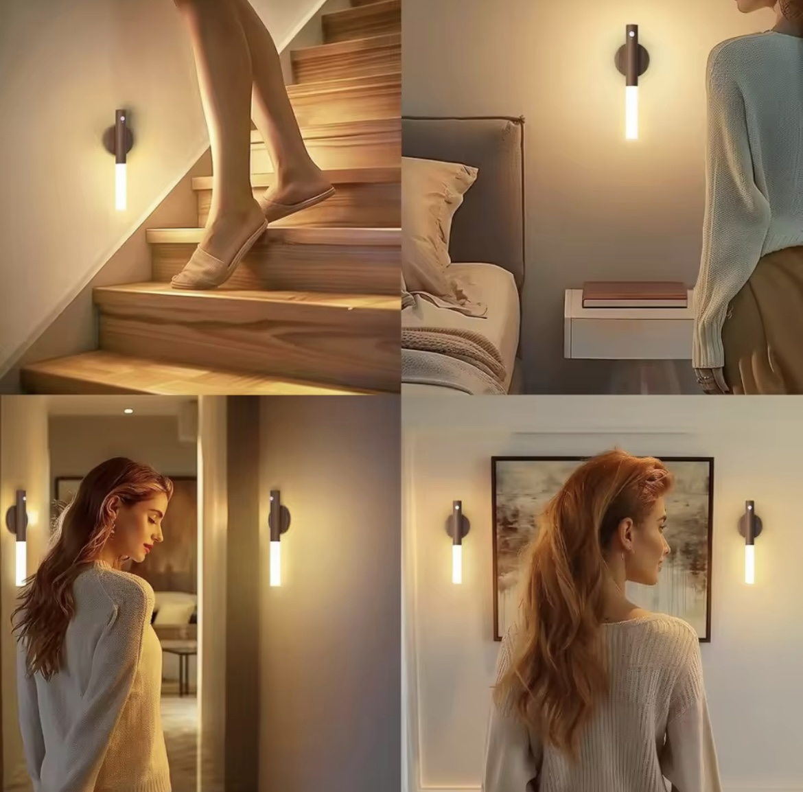 LAMPARA MAGNETICA SENSOR RECARG MADERA